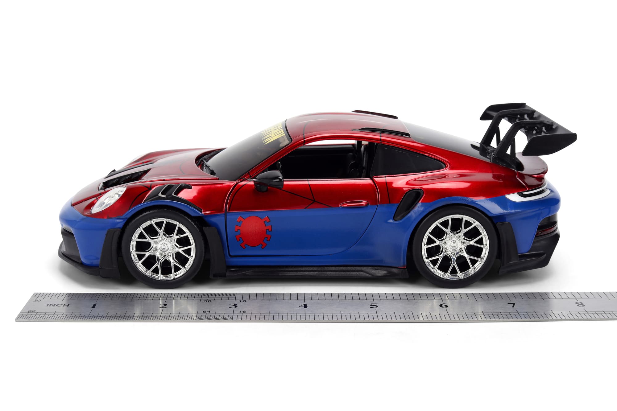 Jada Toys Marvel Spider-Man Porsche 911 GT3 RS 992 1_24 mit Figur