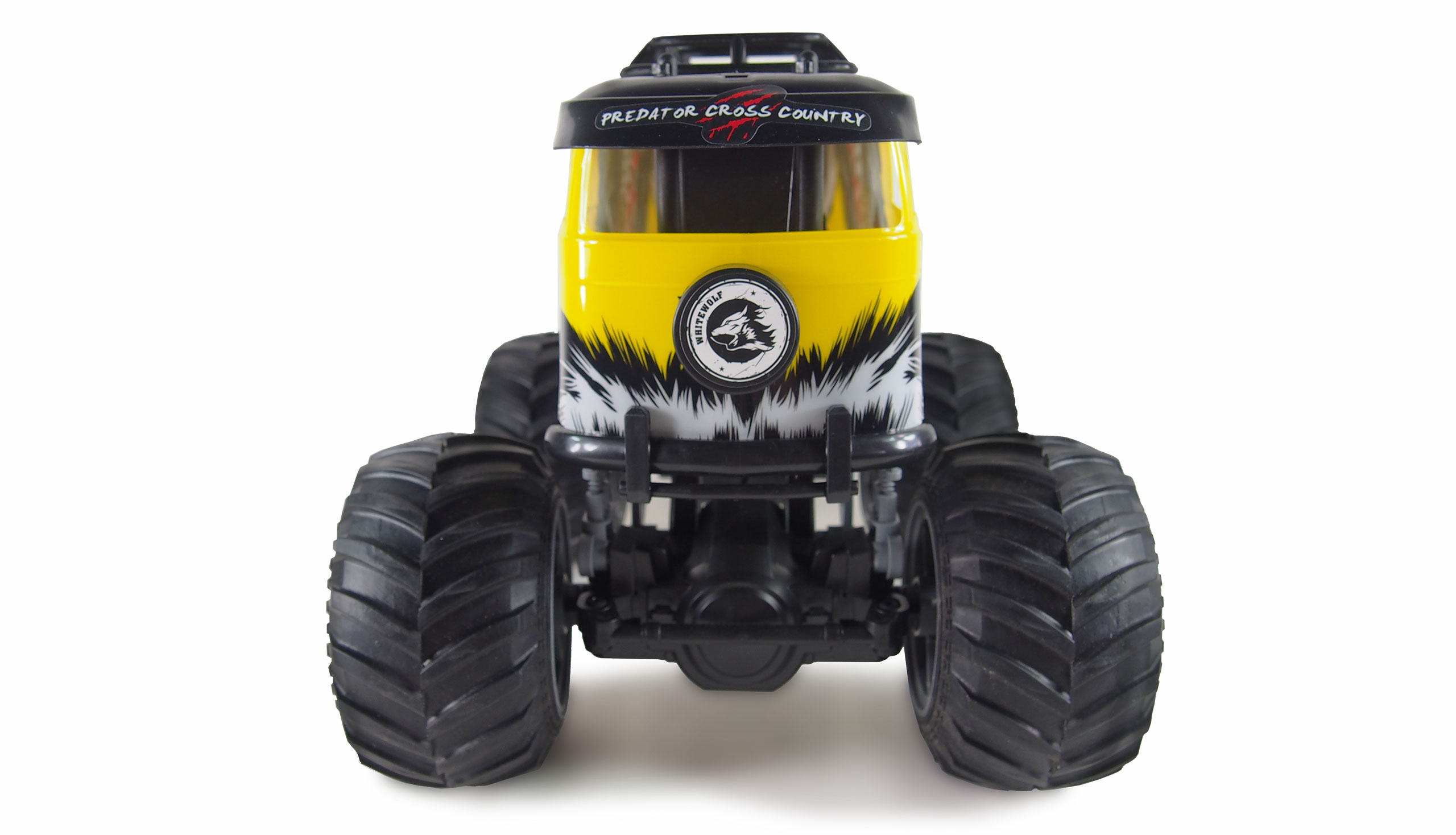 Amewi RC Auto Crazy Bus Monster Truck 1:16 RTR gelb