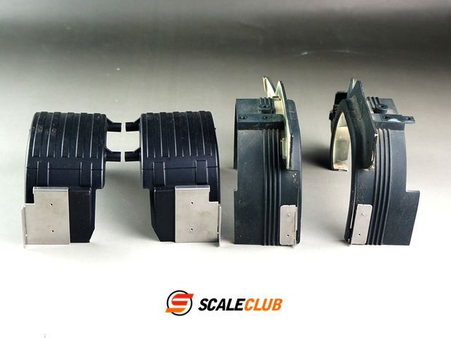ScaleClub 1:14 Seitenverkleidung für Scania 2-Achs Alu abnehmbar