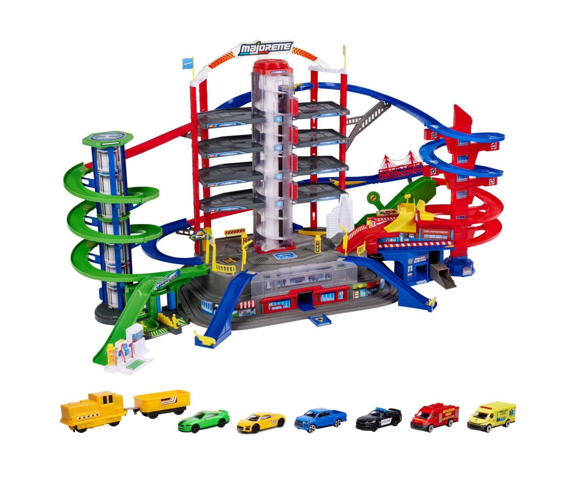Parkgaragen und Parkhäuser zum Spielen bestellen Majorette Super City Parkhaus - Spielgarage mit 6 Autos