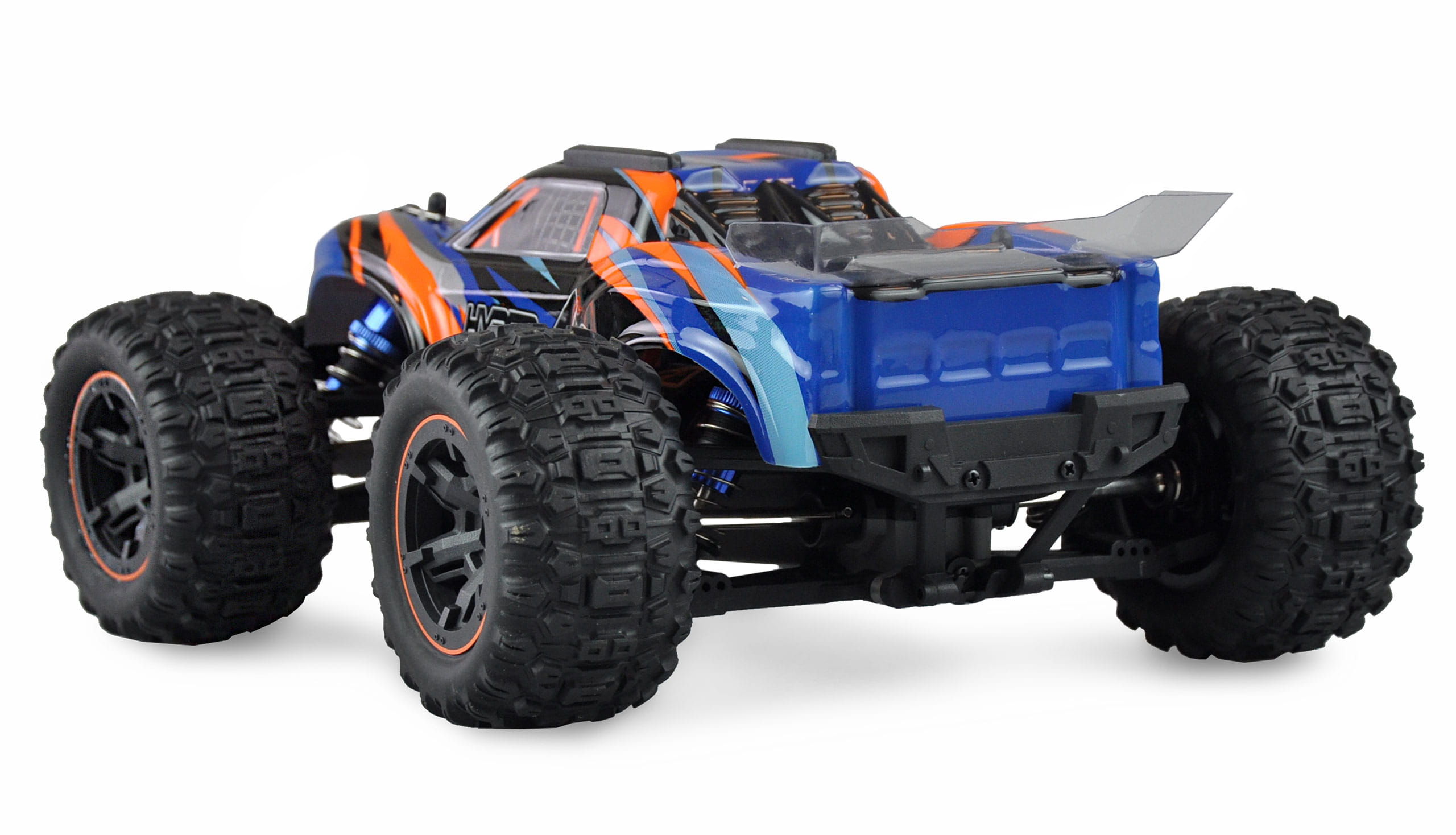 Amewi Hyper GO Truggy 4WD brushed 1_16 RTR in Blau und Orange - Offroad Truggy mit LED-Beleuchtung