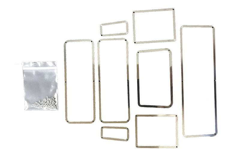 GPM Edelstahl Fensterrahmen fuer Traxxas TRX4 Defender - RC-Zubehoer