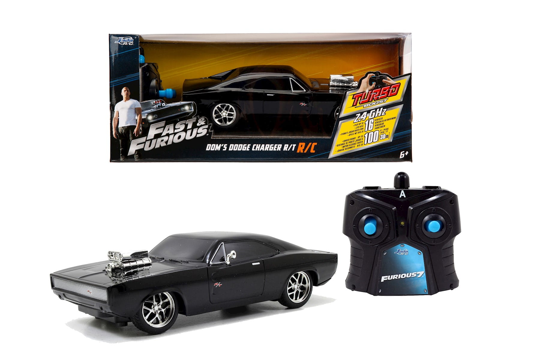 Jadatoys RC Ferngesteuert Fast & Furious 1970 Dodge Charger 1:16