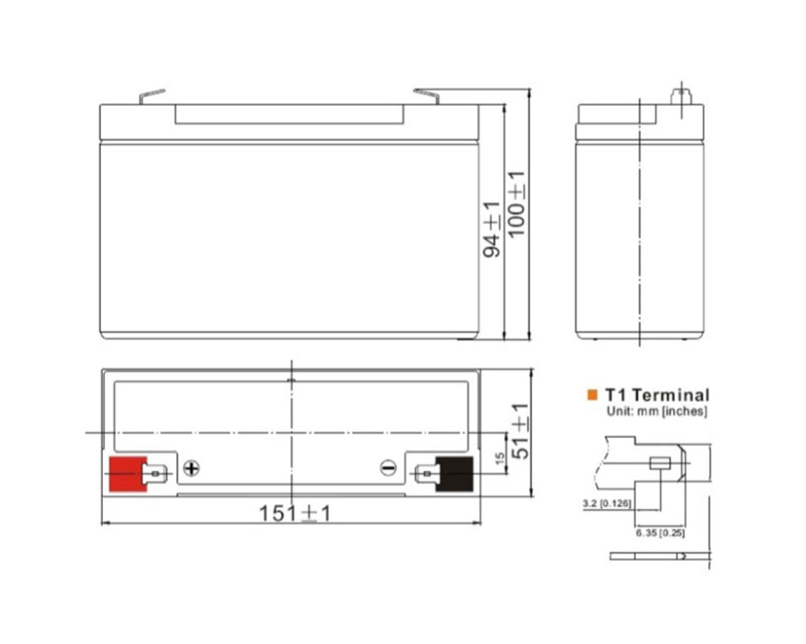 Krick Bleiakku 6V / 12Ah