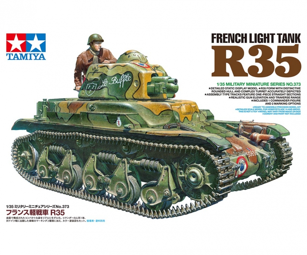 Tamiya Franz. Panzer R35 1:35 Plastik Modellbau Militär Bausatz