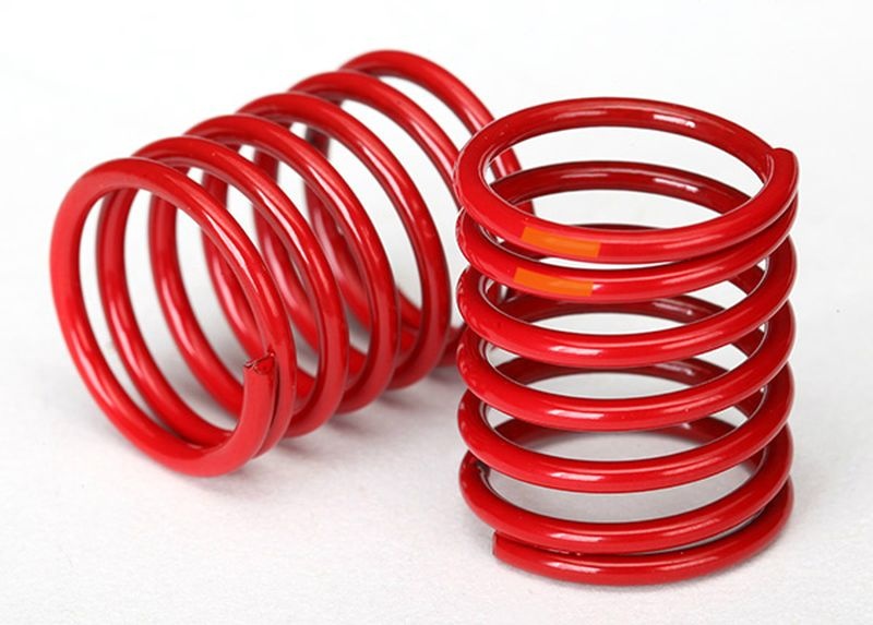 Traxxas Daempfer-Feder rot _3.325 rate_ oranger Streifen_ _2_ - RC-Zubehoer