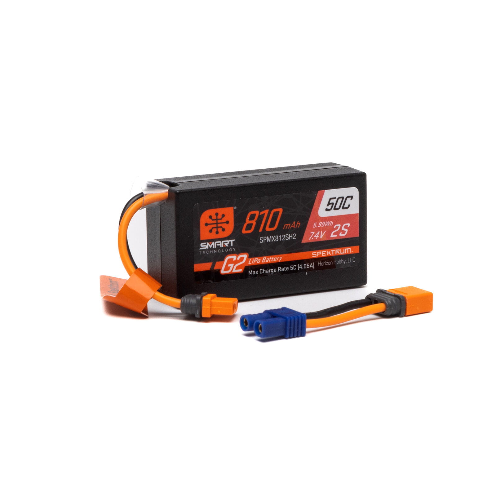 Spektrum Lipo Akku 7,4V 810mAh 2S Smart G2 50C IC2