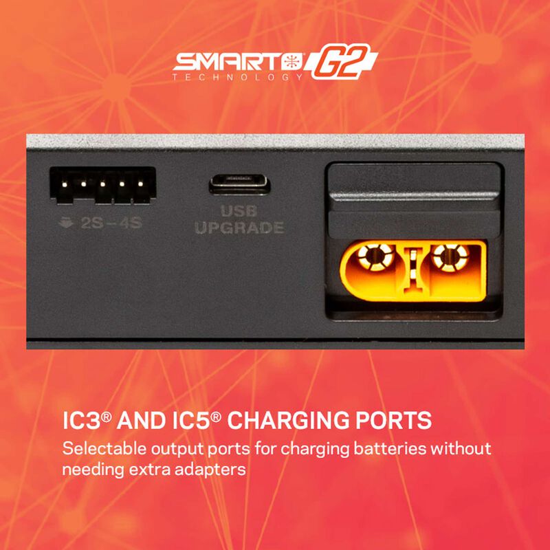 Spektrum S155 Smart Ladegeraet mit IC3 IC5 Anschluessen