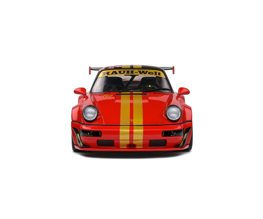 Solido RWB 964 Red Sakura Rot Standmodellauto im Massstab 1_18