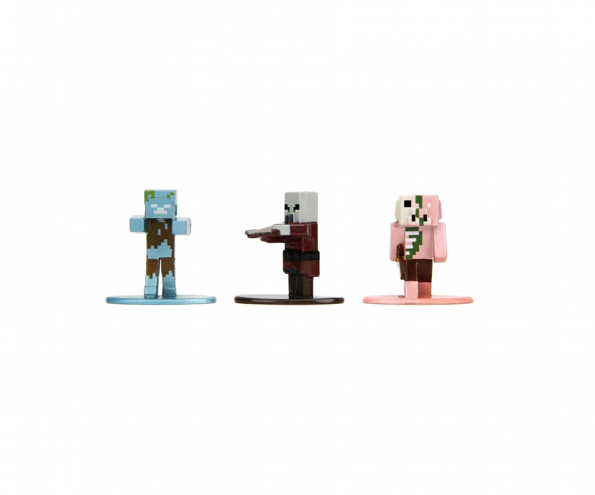 Jada Toys Minecraft Nanofigs Welle 12 - 18 Metallfiguren-Set_