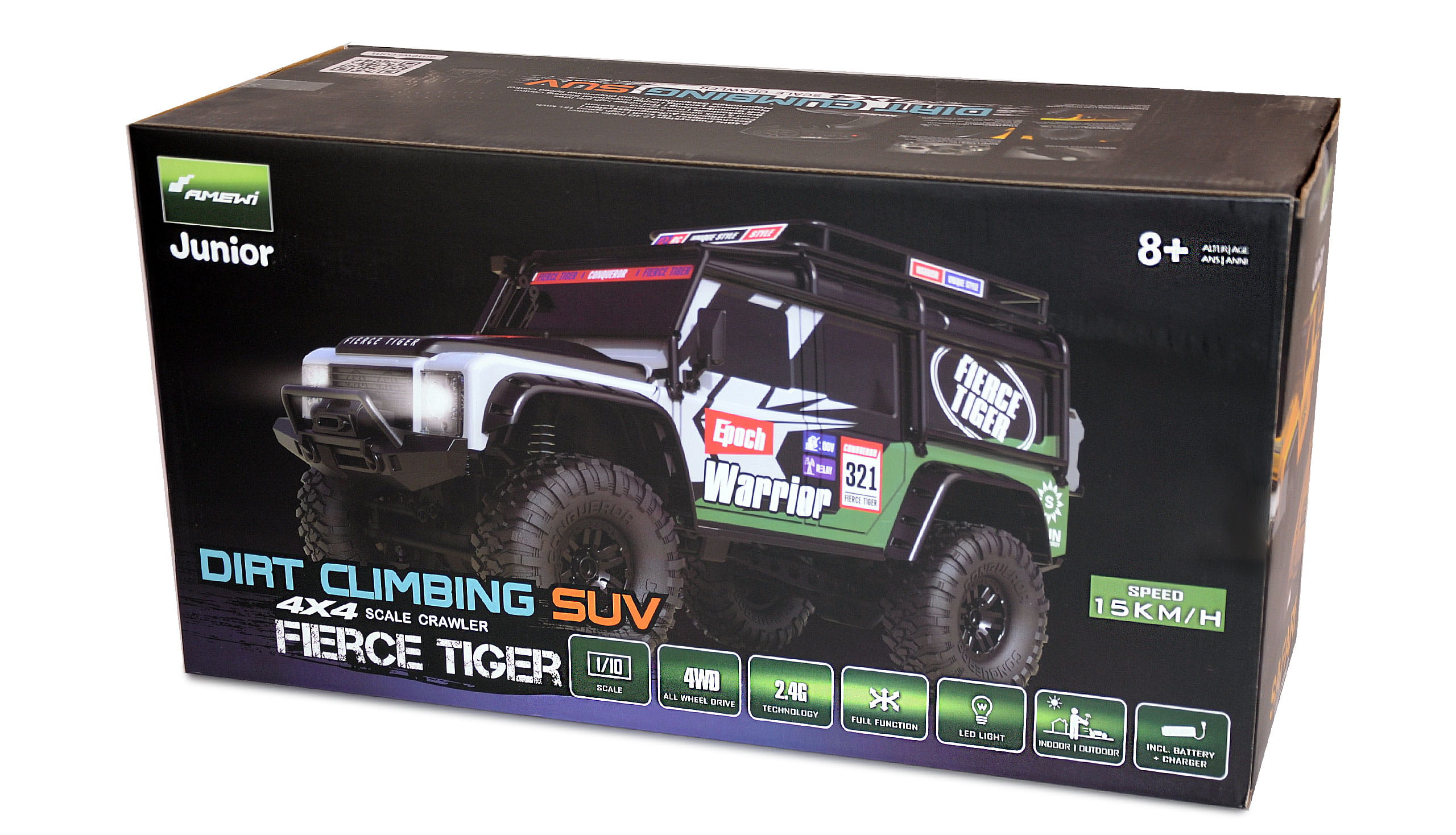 Amewi RC Crawler Dirt Climbing Fierce Tiger SUV 4WD 1:10 RTR