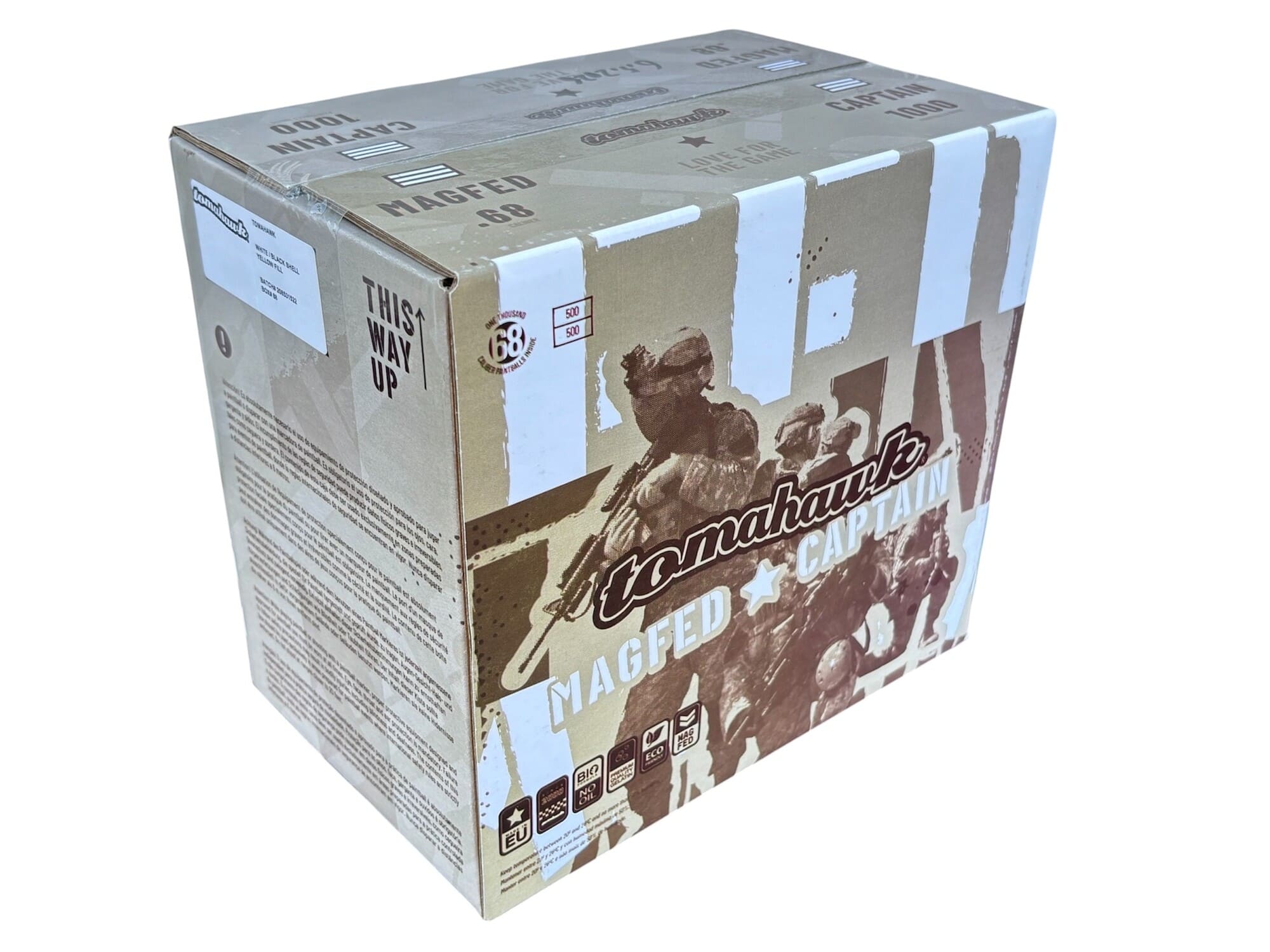 Tomahawk MagFed Captain Paintballs .68 Kaliber 500 Stueck