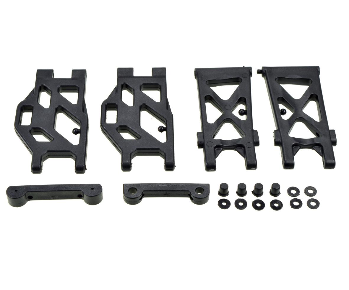 Carson X10EB Querlenker Set _ Halter_ vo_hinten - RC-Zubehoer