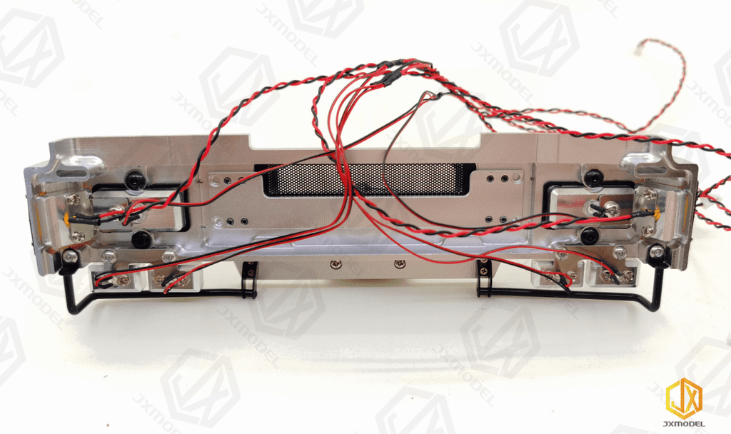 JXModel 1_14 Schwerlaststossstange aus Alu fuer MAN F2000 - RC-Zubehoer