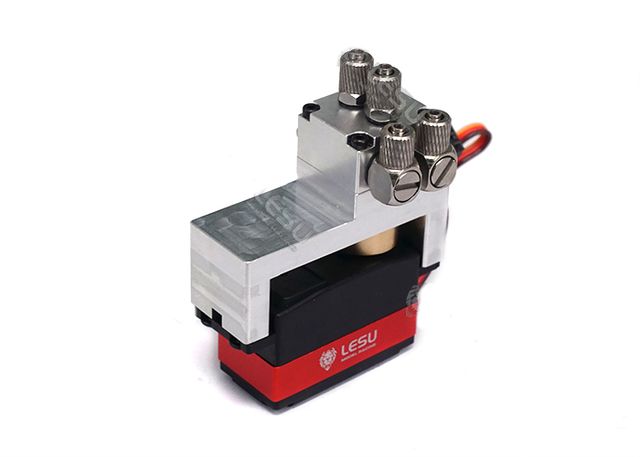 Lesu Hydraulik Steuerventil Alu 1-fach mit Servo - RC-Zubehoer