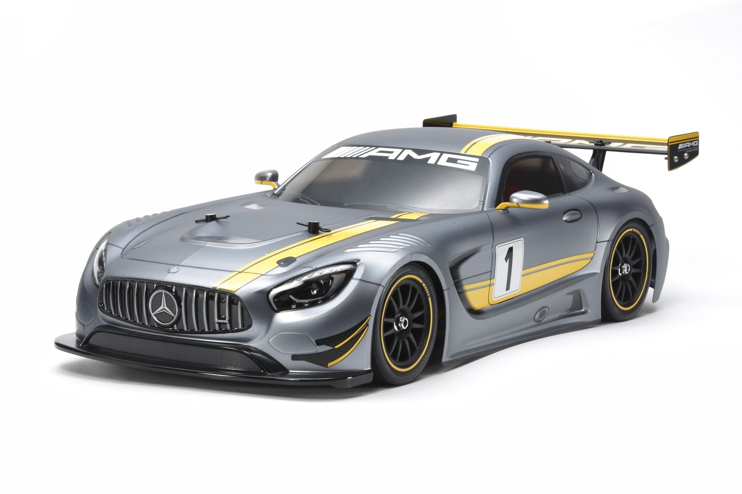 Tamiya Mercedes AMG GT3 Karosserie klar unlackiert 1_10