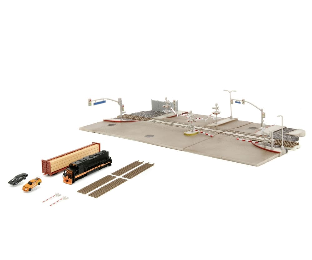 Fast - Furious Nano Diorama von Jada Toys - Zug-Szene mit Dodge Charger - Toyota Supra