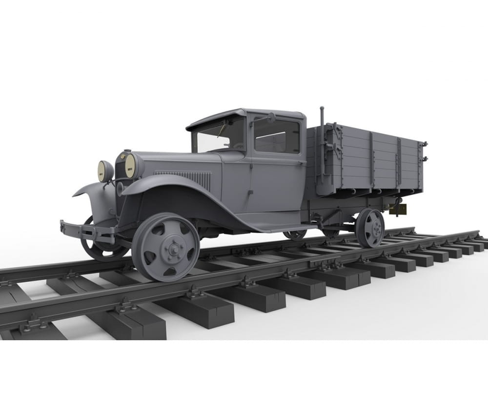 MiniArt 1:35 1,5to Schienen-LKW AA Ty Plastik Modellbausatz