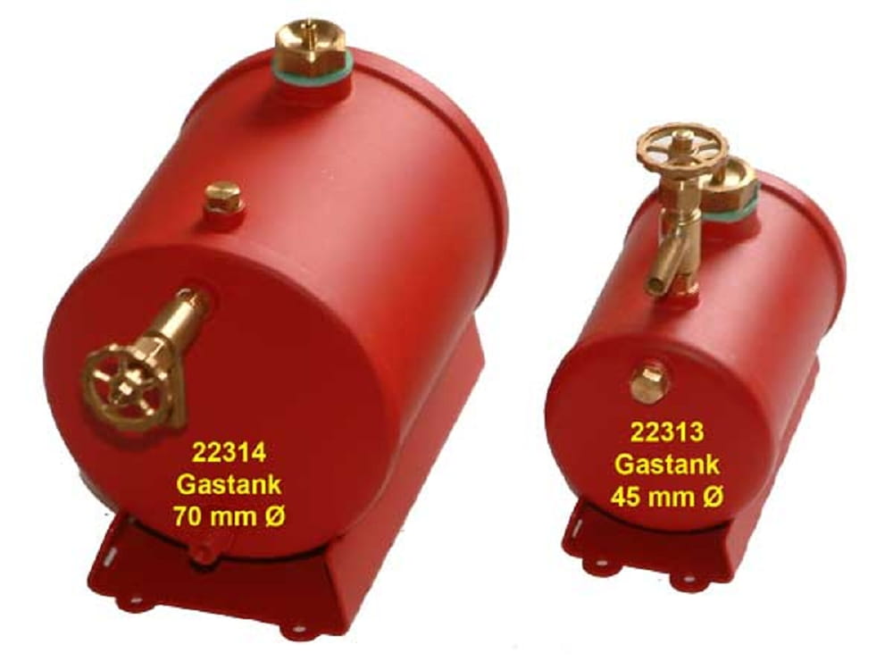 Krick Gastank gross Ø 70 mm mit Nachwaermung - RC-Zubehoer