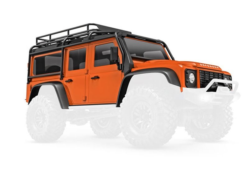 Traxxas Crawler Karosserie TRX-4M Defender orange komplett - RC-Zubehoer