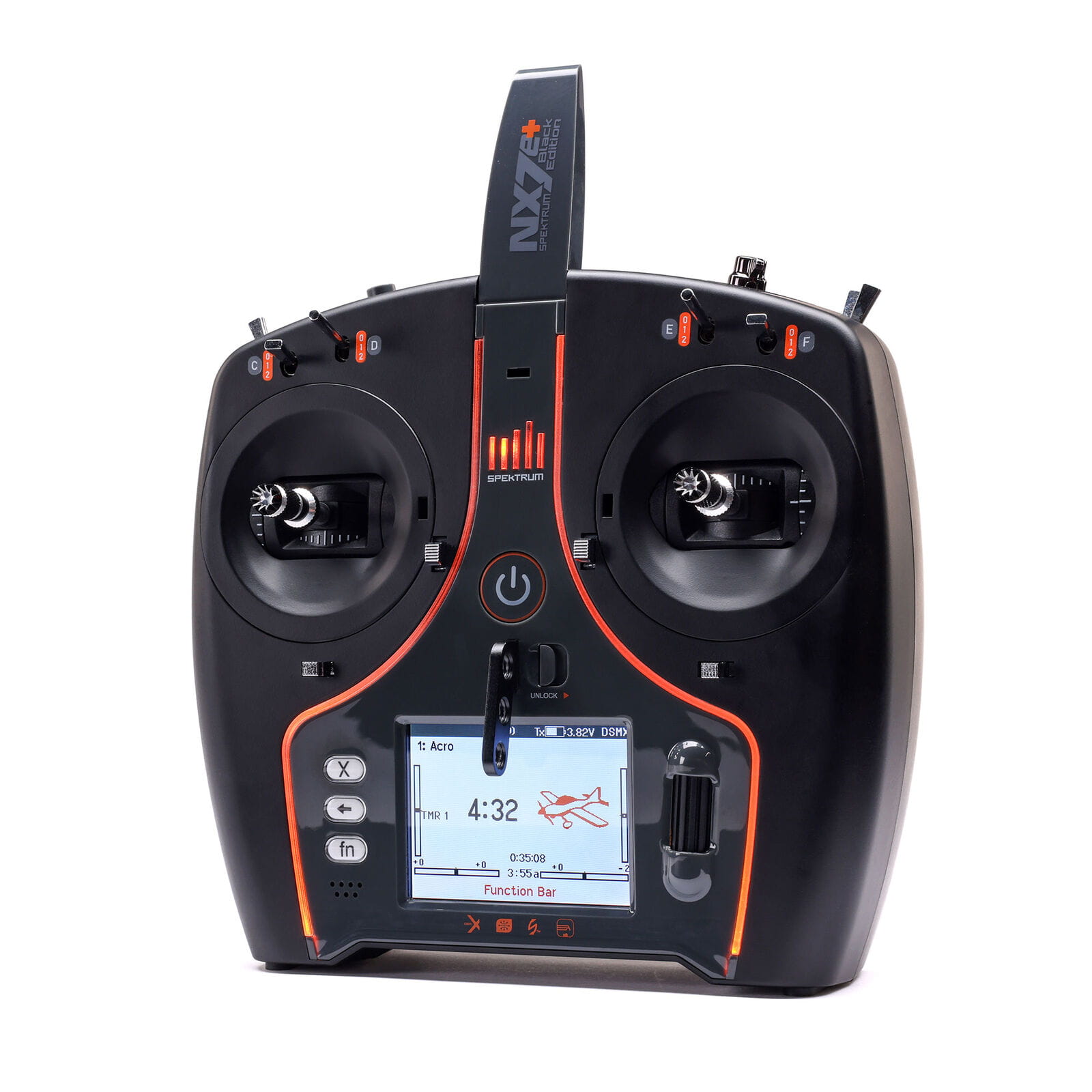 Spektrum NX7e Plus 14 Kanal DSMX Fernsteuerung Black Edition
