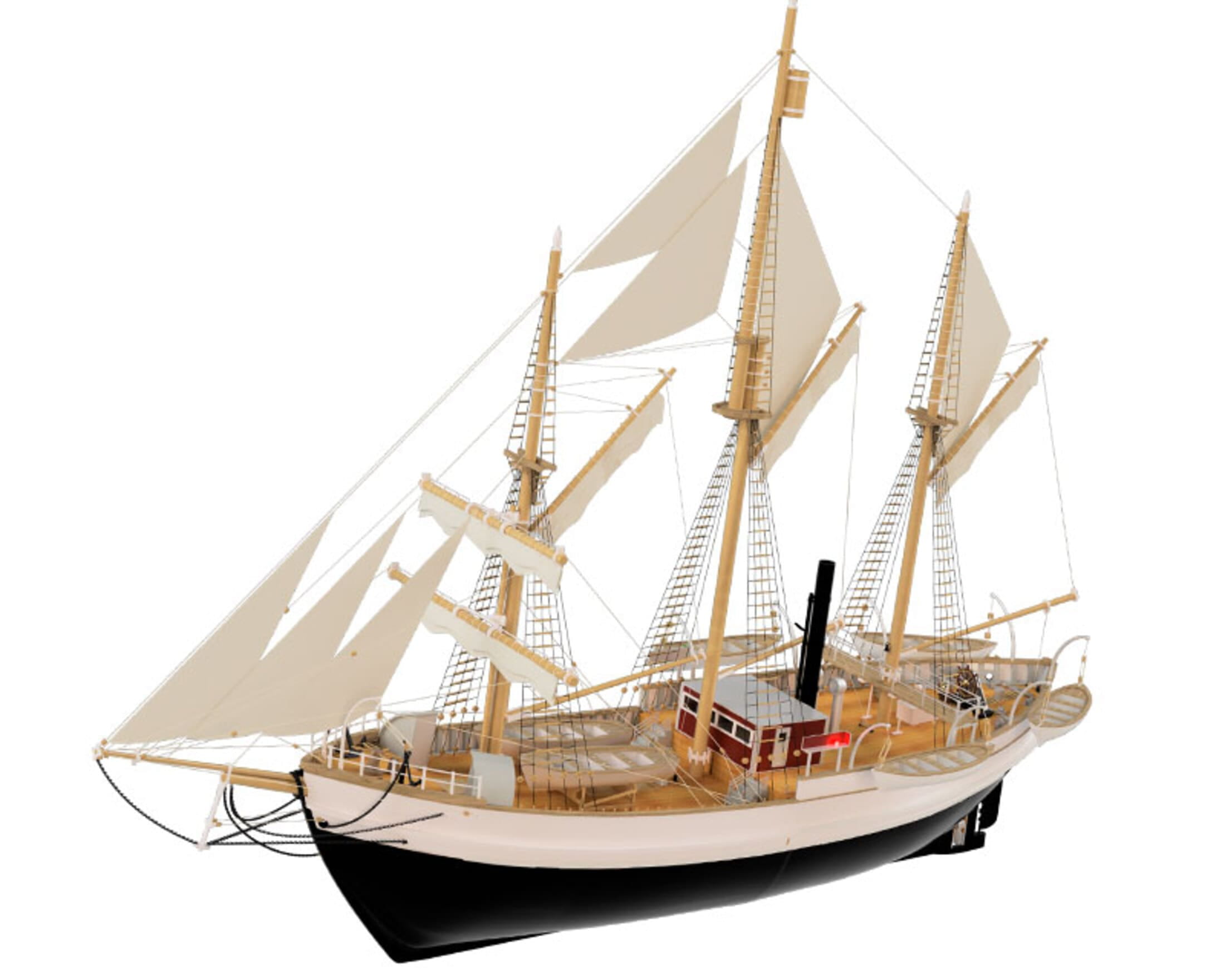 Fram I. Polarforschungsschiff 1-50 Bausatz krick-modell-tec-polarforschungsschiff-1-50-bausatz-fram-1