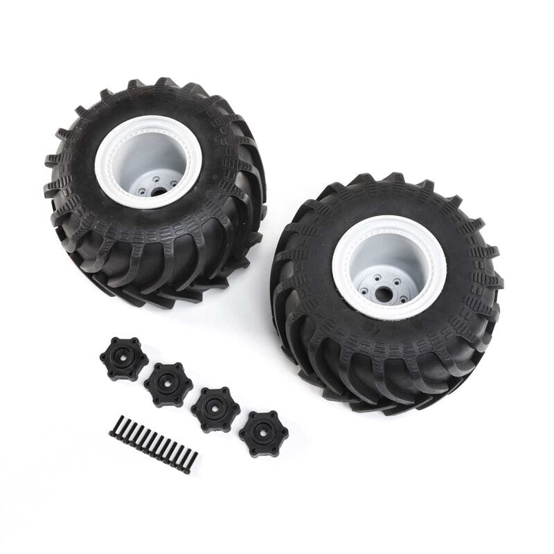Losi Mounted Monster Truck Tires_ L_R_ LMT - RC-Zubehoer