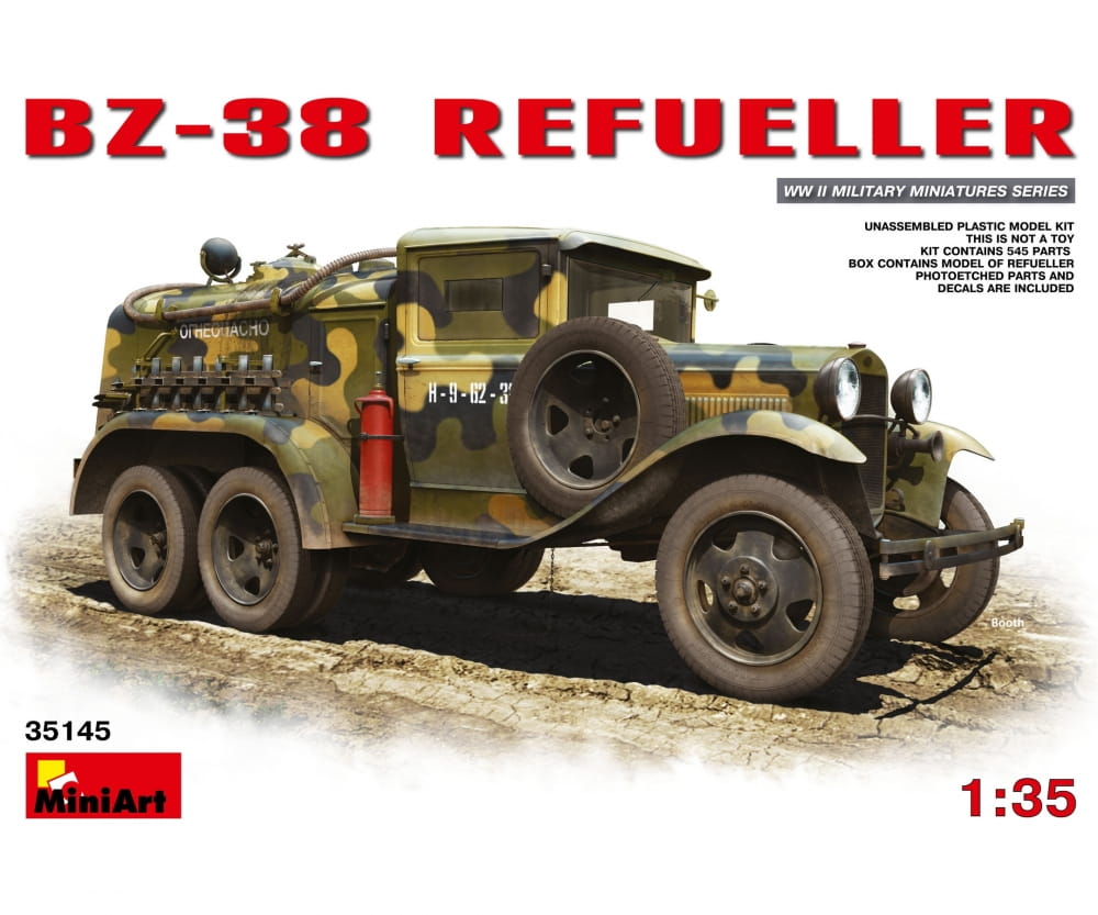 Plastikmodellbau von Miniart 1-35 bz 38 tankwagen