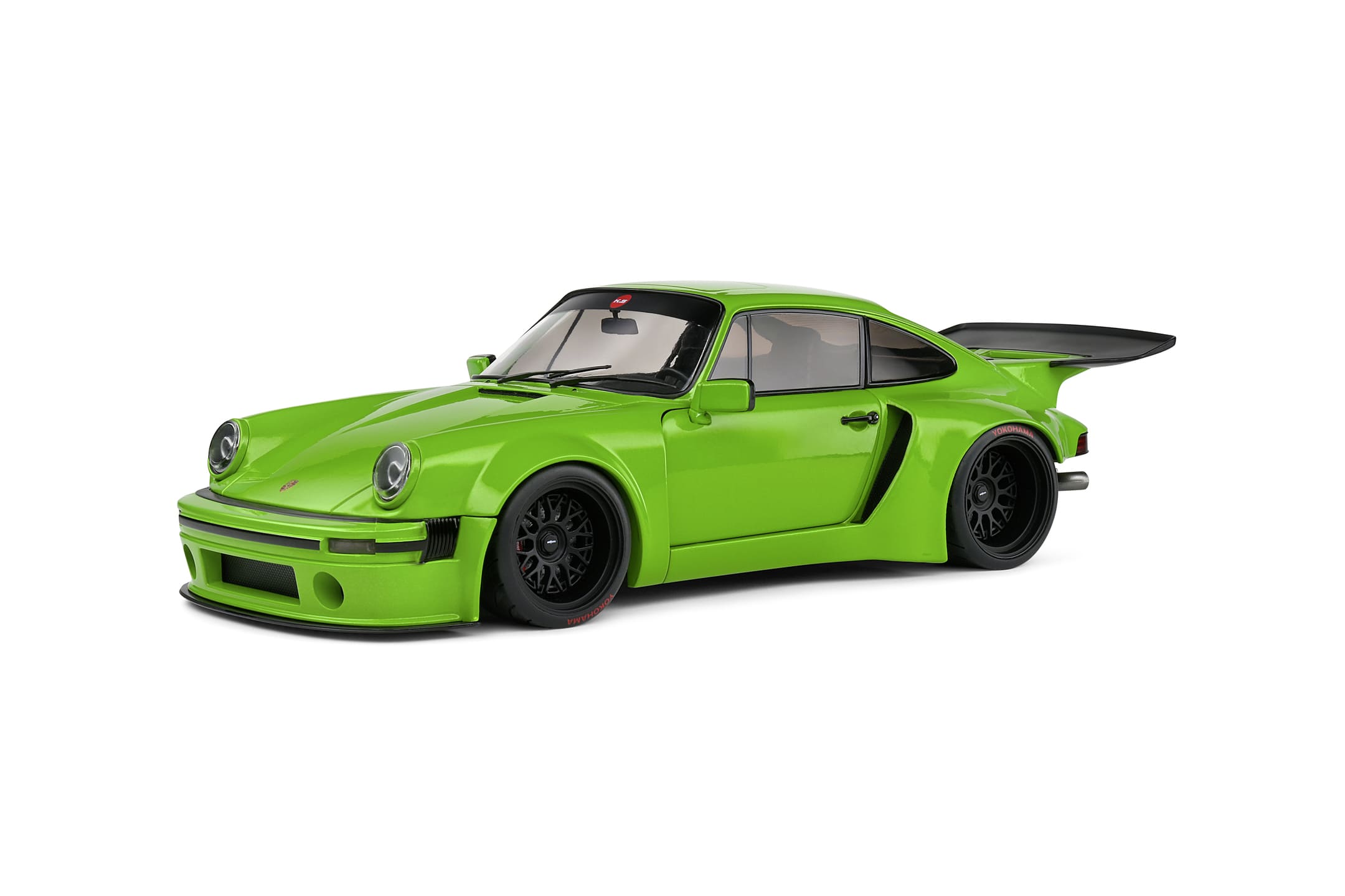 Solido 1_18 Porsche KS-R 2022 Modellauto gruen - Detailgetreue Nachbildung mit Oeffnungstueren