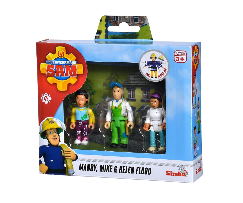 Simba Toys Feuerwehrmann Sam Familie Flood Figurenset