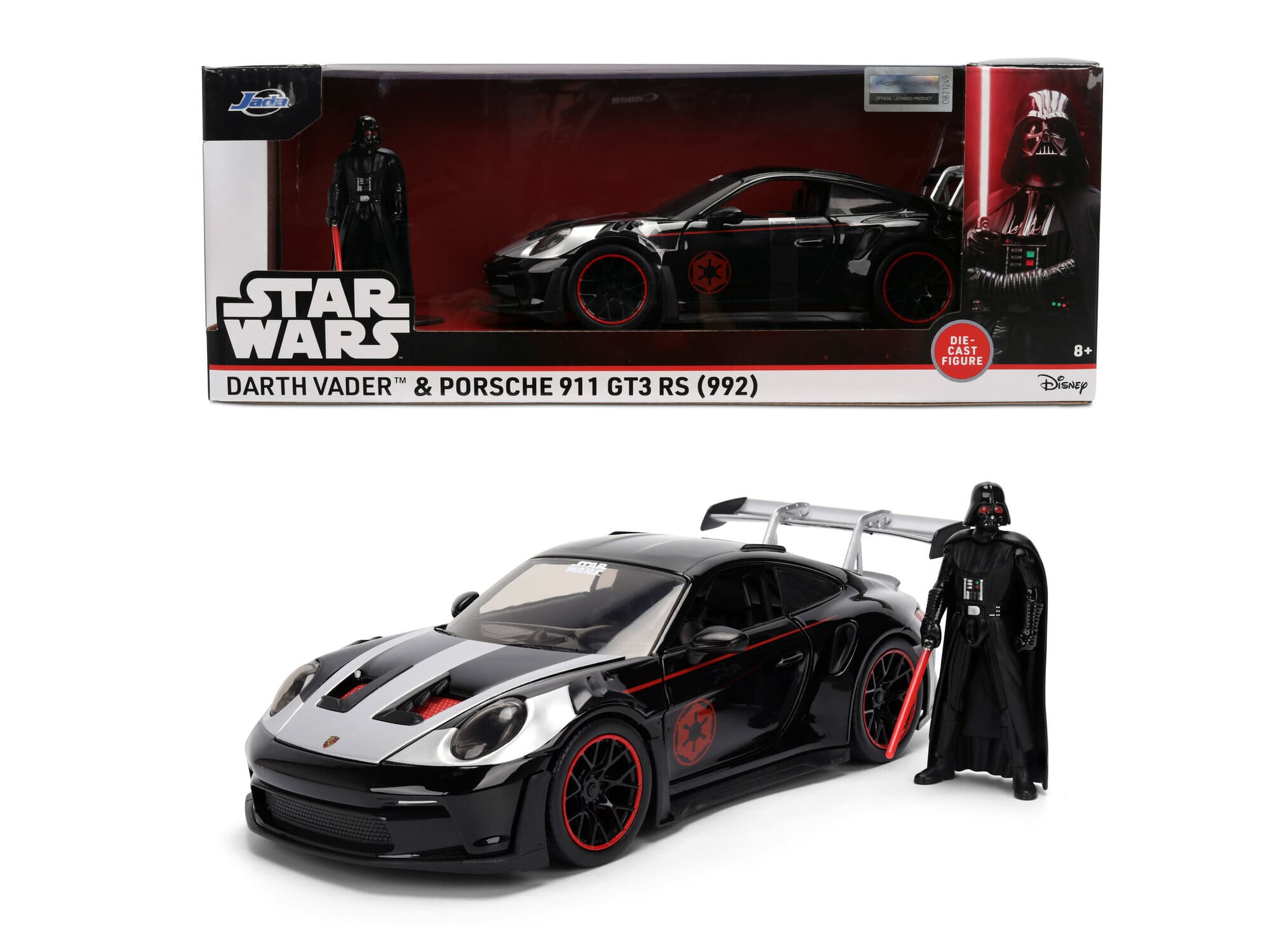 Jada Toys Star Wars Darth Vader Porsche 911 GT3 RS 992 1_24 mit Figur