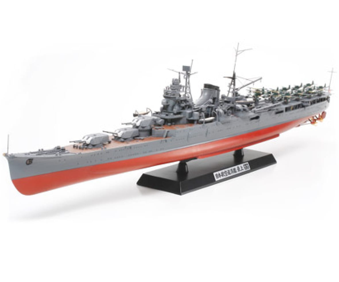 Tamiya WWII Japan Kreuzer Flugzeugträger Mogami 1:350 Plastik Militär Bausatz Tamiya WWII Japan Kreuzer Flugzeugträger Mogami 1:350 Plastik Militär Bausatz