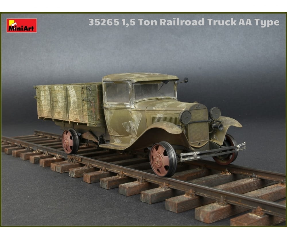MiniArt 1:35 1,5to Schienen-LKW AA Ty Plastik Modellbausatz