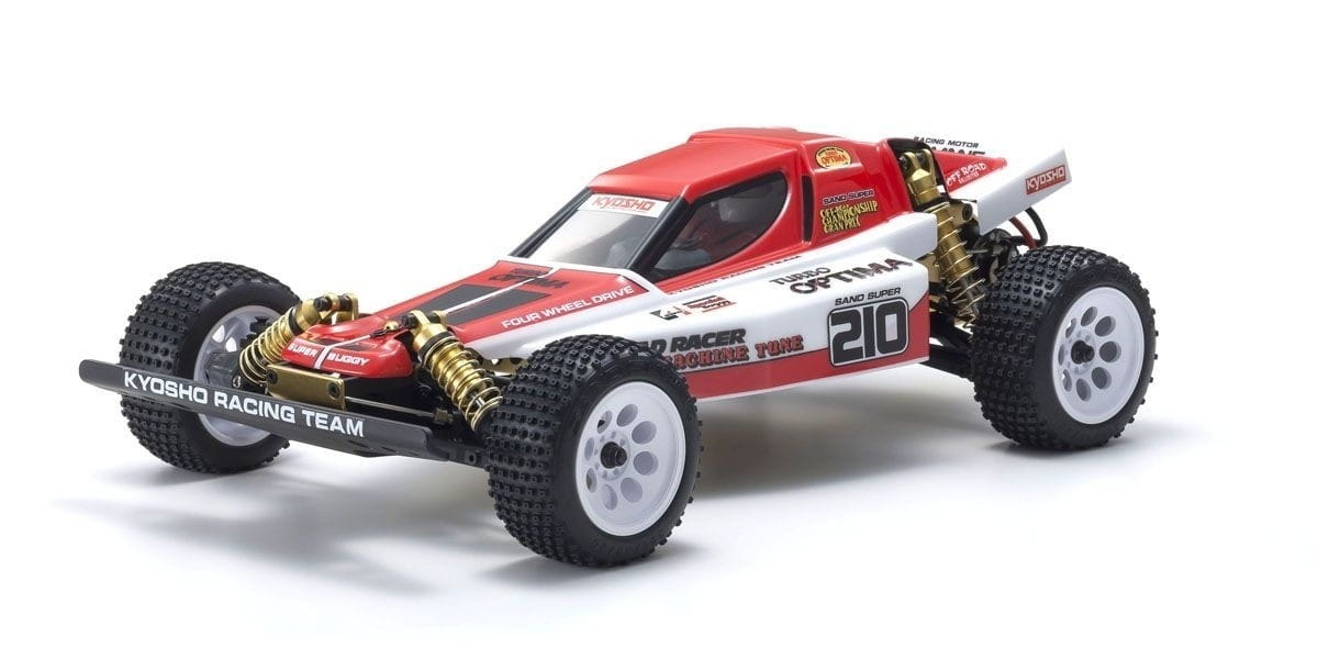 Kyosho RC Buggy Turbo Optima 1:10 4WD Kit Legendary Series Bausatz Kyosho RC Buggy Turbo Optima 1:10 4WD Kit Legendary Series Bausatz