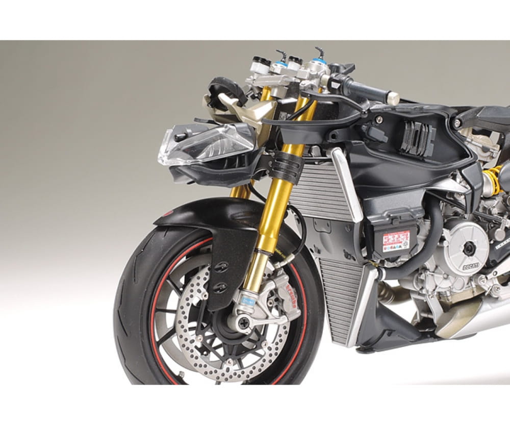 Tamiya Motorrad Gabel Set Ducati 1199 Panigale S 1_12 Plastik Modellbau Bausatz Zubehoer - RC-Zubehoer
