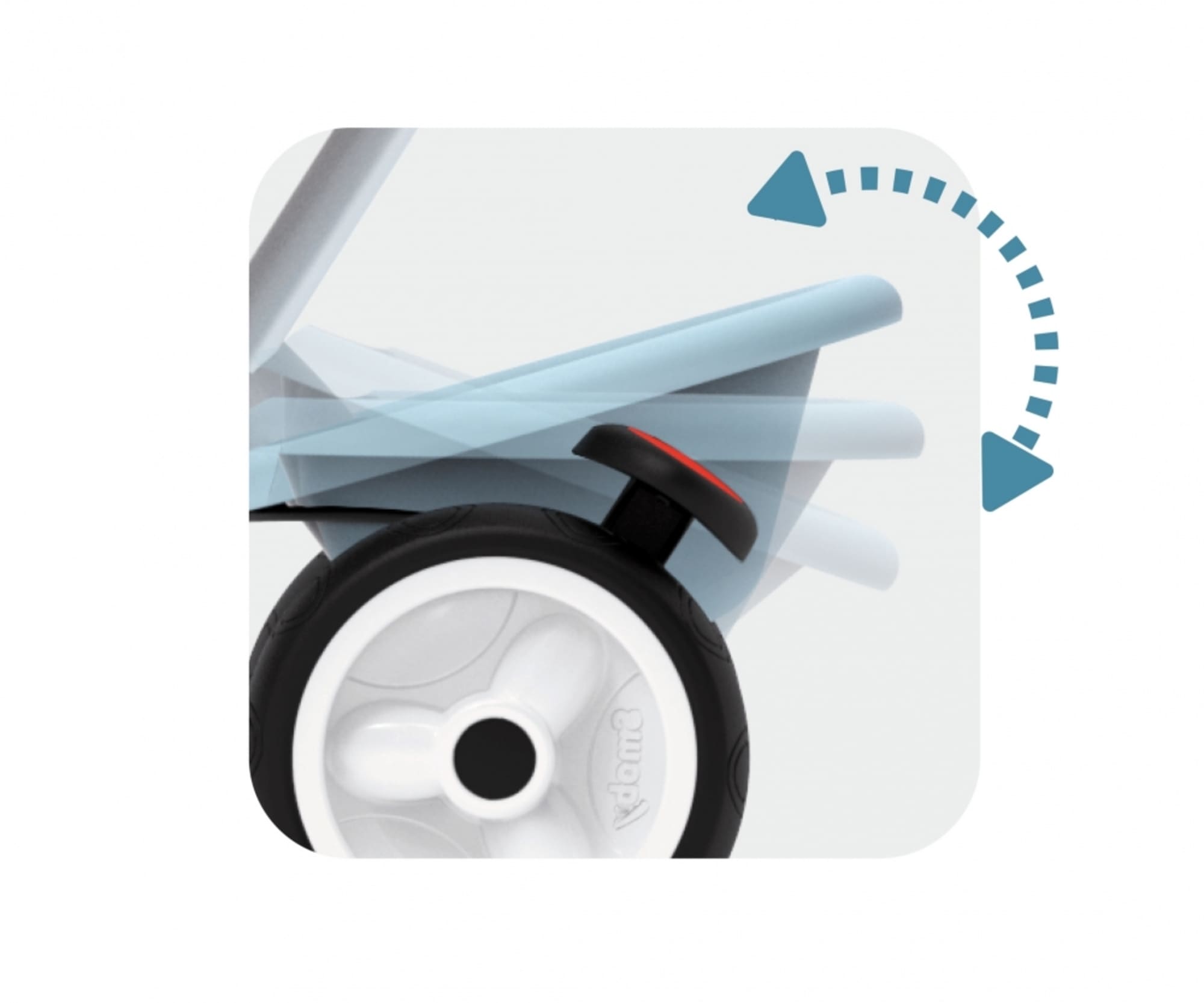 Smoby Dreirad Baby Balade Plus Blau