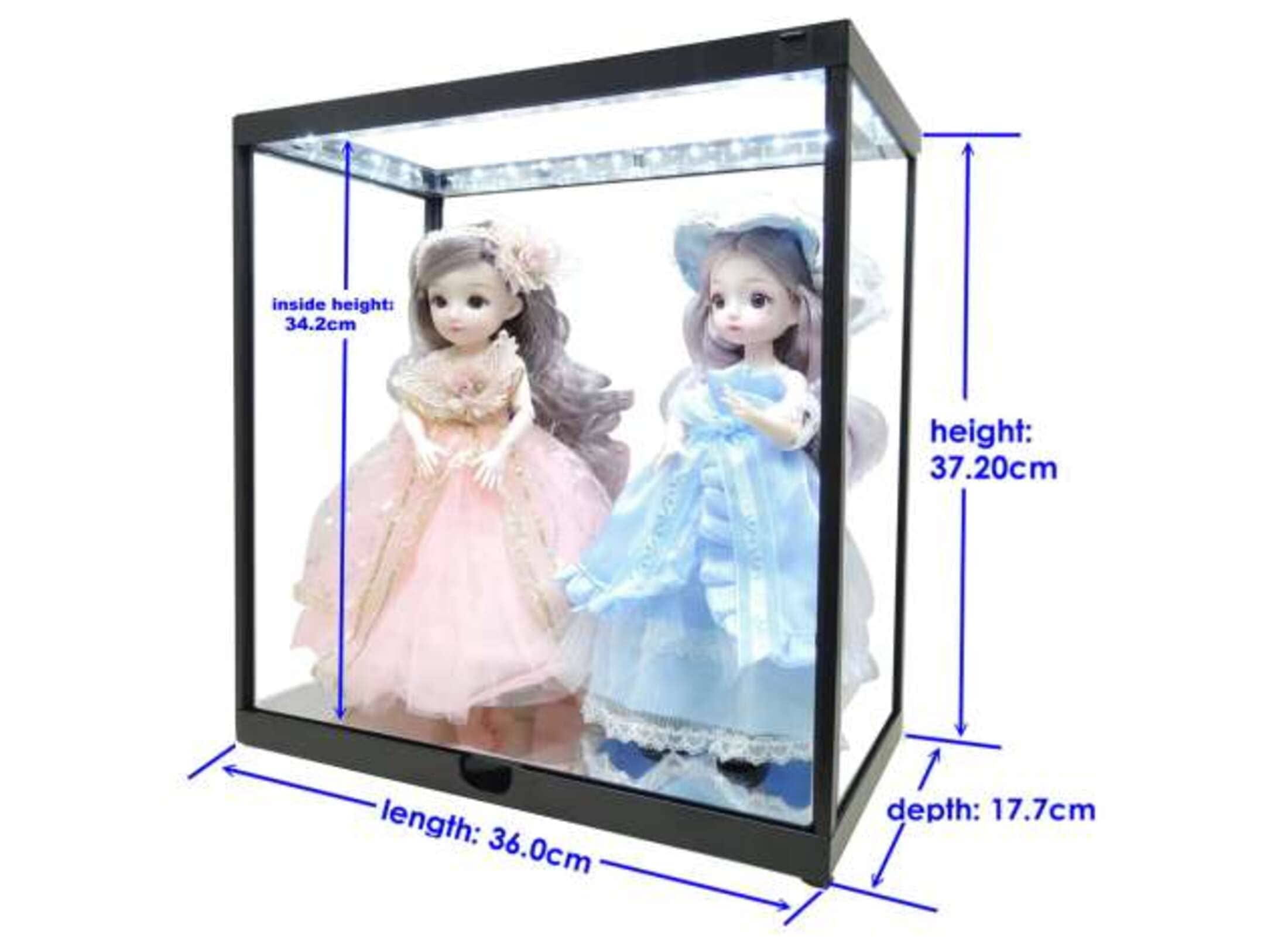 Modellauto Vitrine 1-6 LED Beleuchtet modellauto-vitrine-1-6-led-beleuchtet-mit-usb
