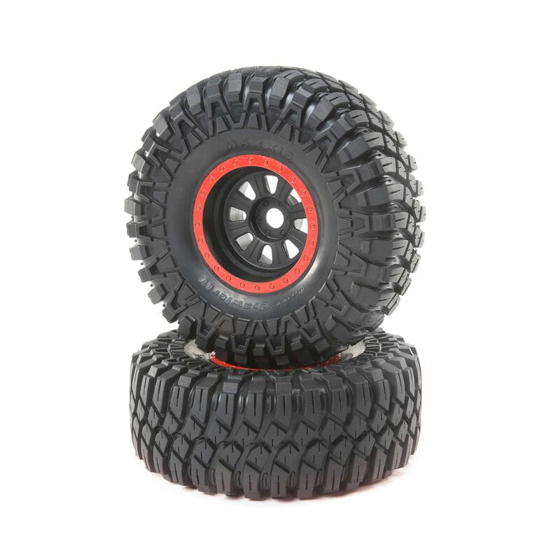 Losi MaxxisCreepyCrawlerLT,Black,Mntd(2): SuperRockRey