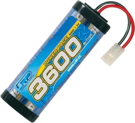 LRP Akku Power 7,2V 3600mAh NiMH 6 Zellen Stick. LRP Akku Power 7,2V 3600mAh NiMH 6 Zellen Stick.