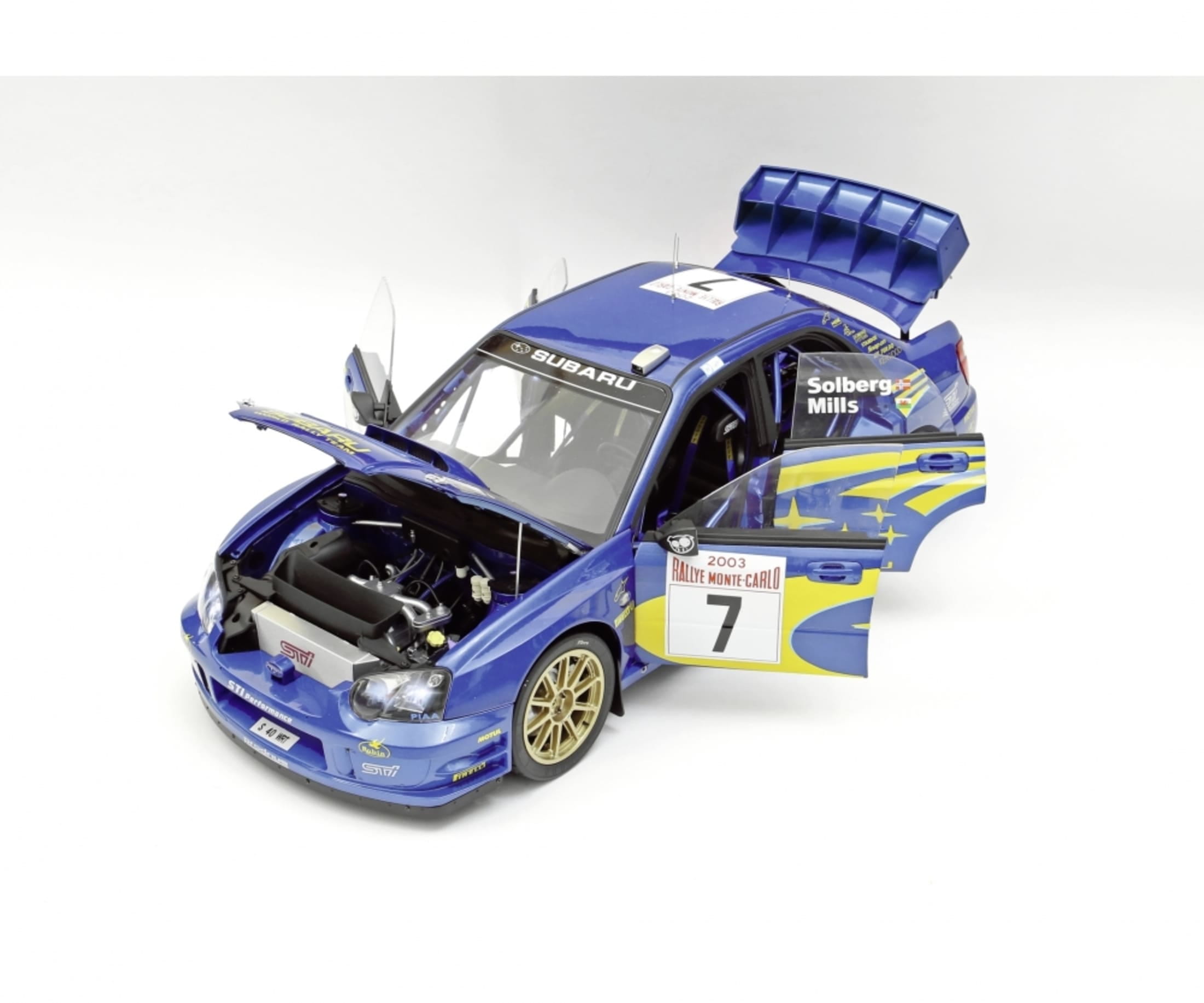 1:8 IXO Subaru Impreza Rally MC 2003 Modellauto Bausatz - Licht & Sound