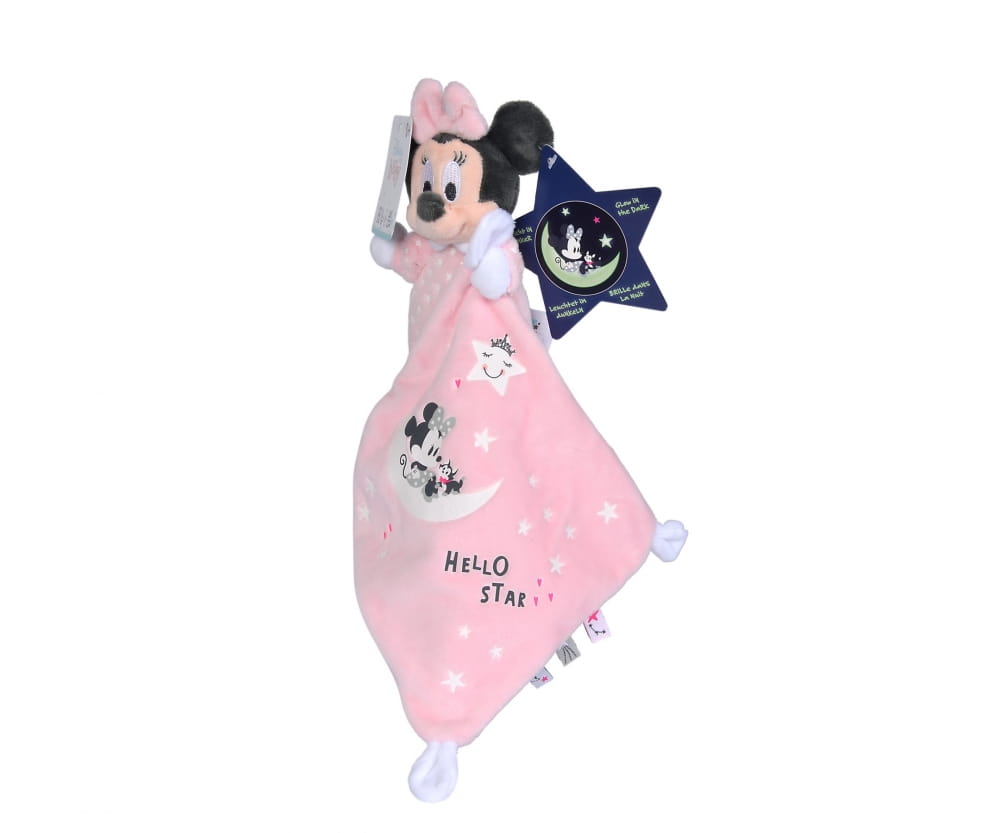 Nicotoy Disney Minnie GID Schmusetuch, Starry