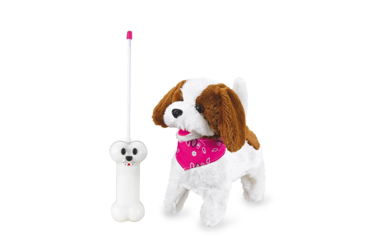 Jamara Lucky RC Plüschhund Weiß/Braun 27MHz