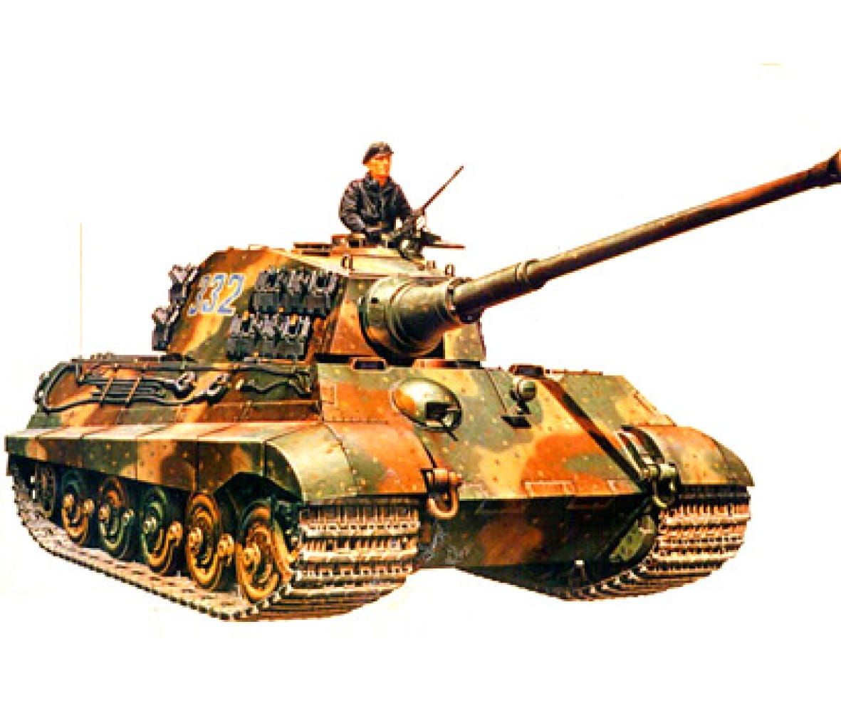 Tamiya WWII SdKfz.182 Panzer VI Königstiger 1:35 Plastik Modellbau Militär Bausatz