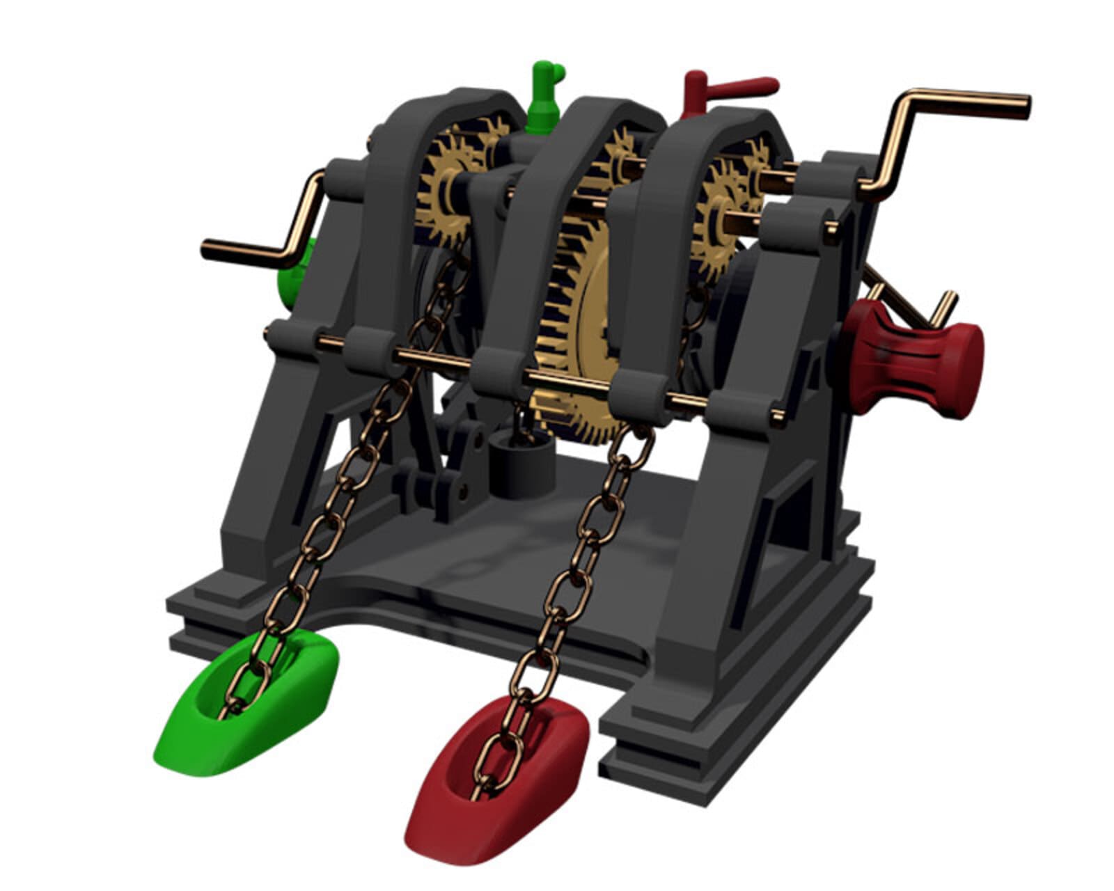 Modellbausatz - Historische Ankerwinde 1_25  3D Bausatz