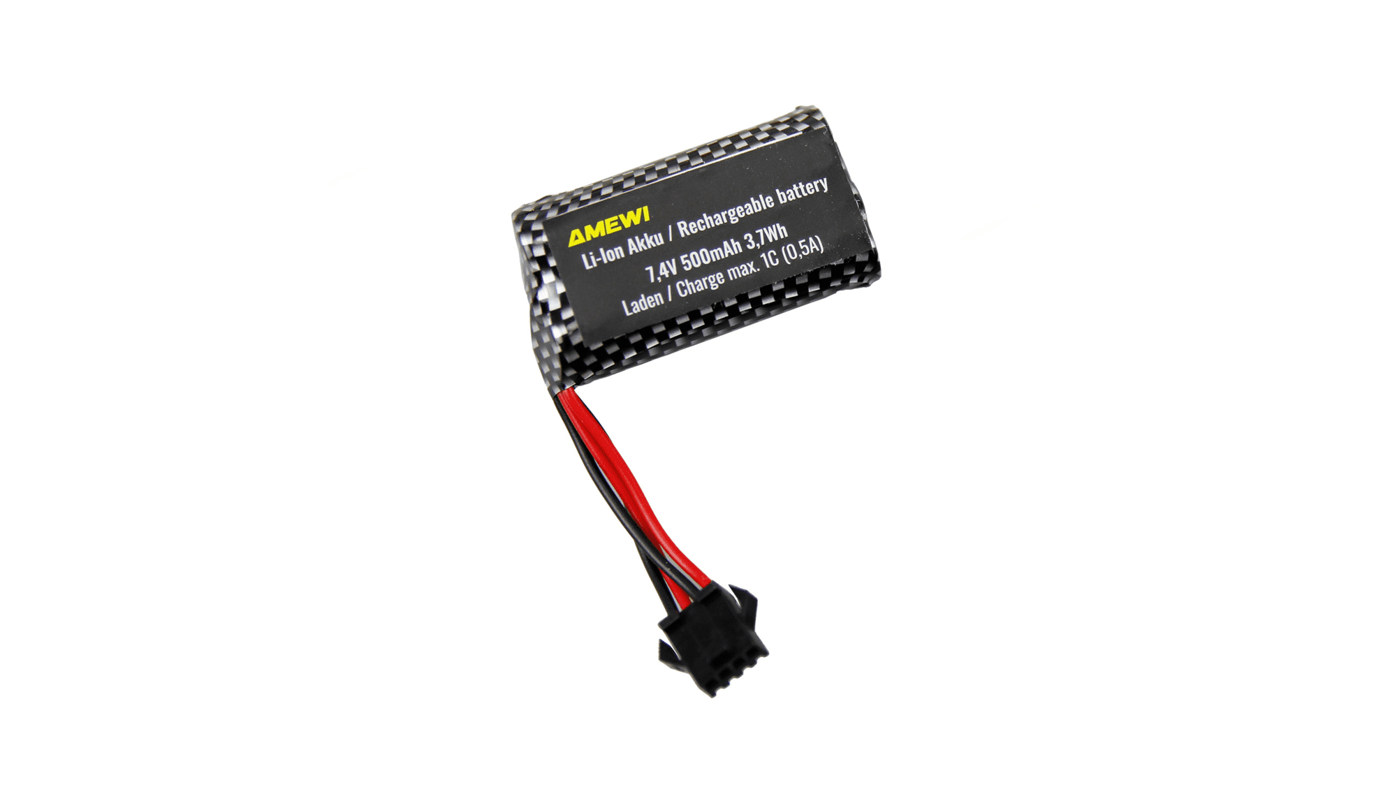 Amewi LiIon Akku 2S 7_4V 500mAh 15C Rundzellen HBX 4-polig - Art_-Nr. 28042