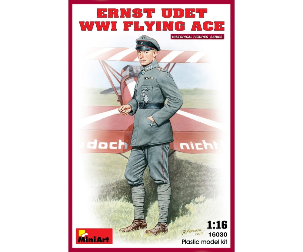MiniArt 1:16 Figuren Ernst Udet WWI Flieger-Ass Plastik Modellbau