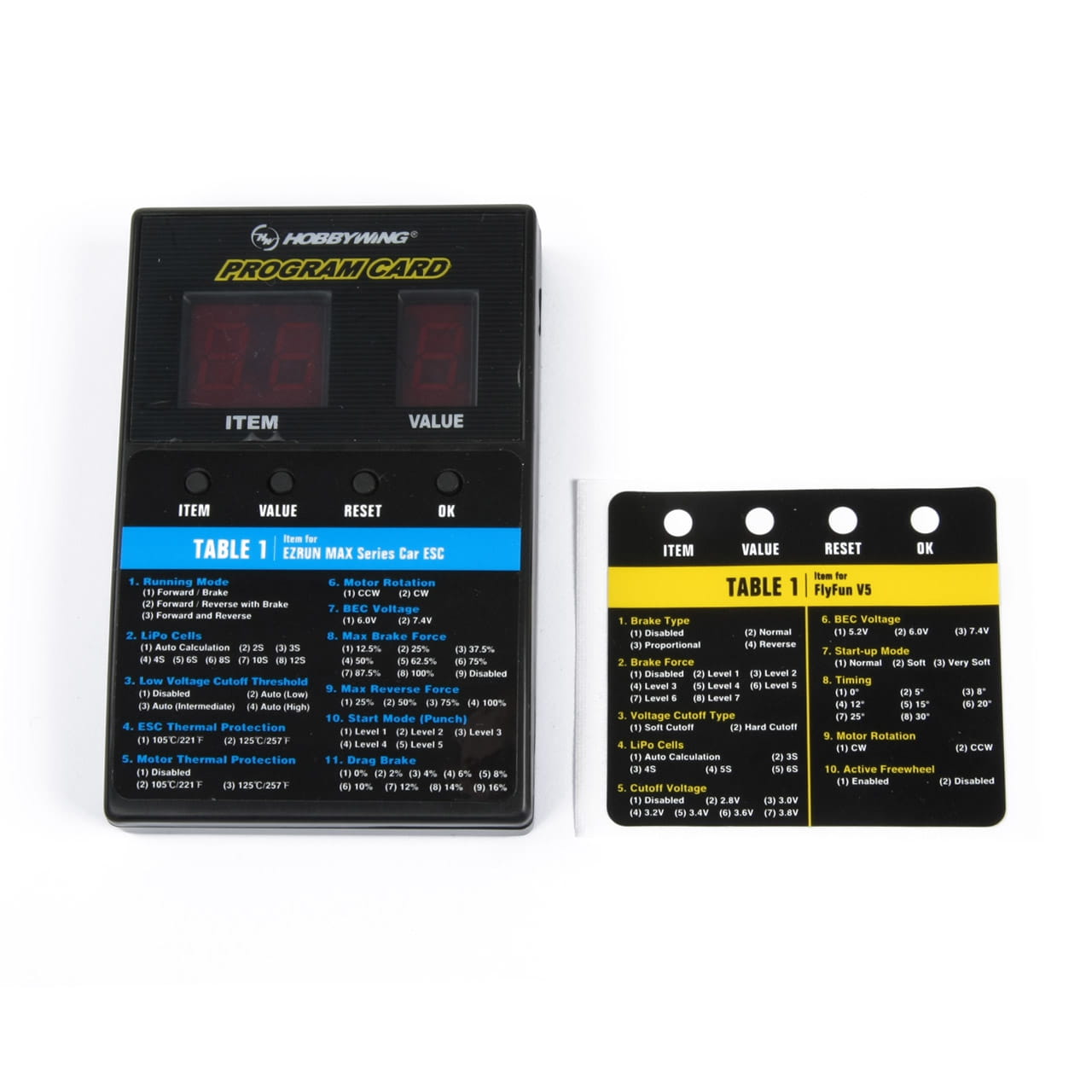 Hobbywing Programmierbox LED Universal Xerun, Ezrun, Seaking Platinum Hobbywing Programmierbox LED Universal Xerun, Ezrun, Seaking Platinum