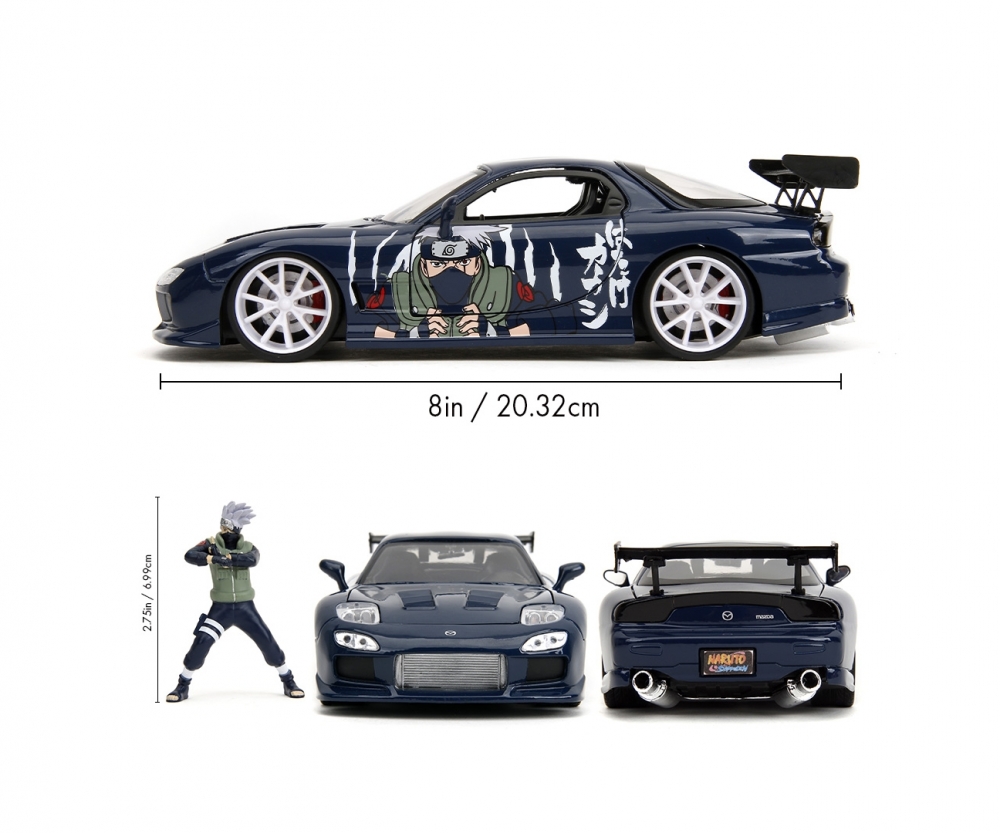 Jada Naruto 1993 Mazda RX-7 1:24 Modellauto