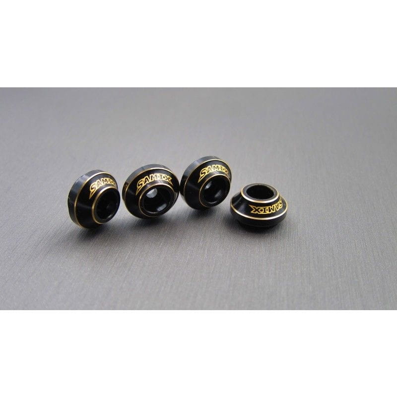 SAMIX Messing Federkappen unten schwarz fuer Traxxas TRX4 - 6 - RC-Zubehoer SAMIX Messing Federkappen unten schwarz fuer Traxxas TRX4 - 6 - RC-Zubehoer