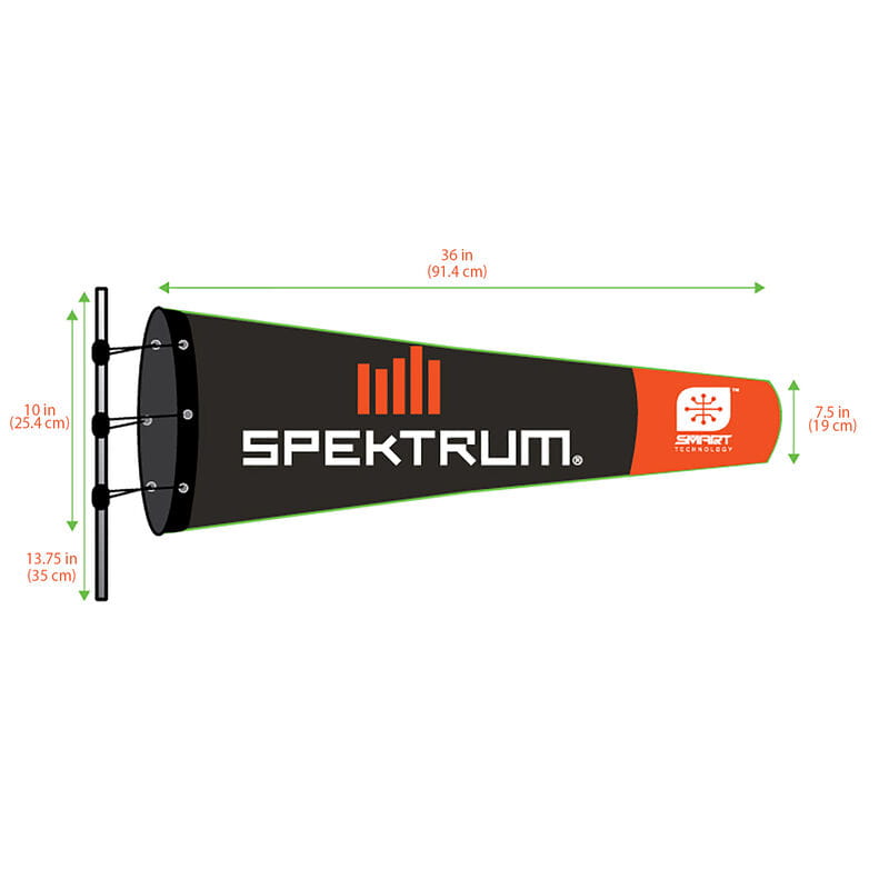 Spektrum Spektrum Windsack Smart Airfield Windsock 10x36in